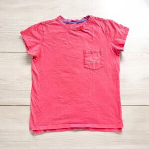 VINEYARD VINES Womens Pink Short Sleeve Pocket Whale T-Shirt Sz XXS 100% Cotton